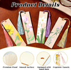 50 Pcs Wooden Bookmarks, Unfinished Wooden Bookmarks - Image 5