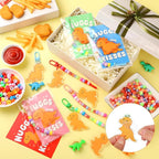 Suncalla 984 Pcs 24 Set Dinosaur Nugget Keychain Making Kit DIY Crafts | Key - Image 3