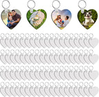 240Pcs Sublimation Keychain Blanks Double Sides 80 MDF Sublimation Keychains by Unknown