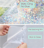 STATINT Stained Glass Window Privacy Film, UV Blocking Window Clings, Rainbow - Image 8