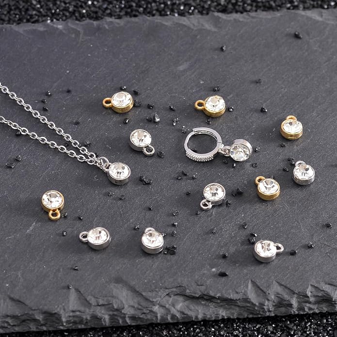stino 40/48Pcs Paired Crystal Pendants Charms - Image 4