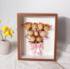 10 Pack 4x6 Shadow Box Frame，HD Glass Wooden Brown Hollow Photo Frame, Seashell - Image 2