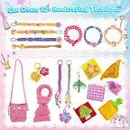 6-in-1 Friendship Bracelet Making Kit, Weaving Loom Kit Toys, 500+ Pcs Craft - Image 5