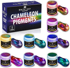 BALTIC DAY - Chameleon Mica Powder, 8 Jars of Color Shift Mica Set - Epoxy by BALTICDAYpuresoul