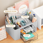 Marbrasse Pen Organizer with 2 Drawer, Desk Organizers and Accessories with 5 - Image 2