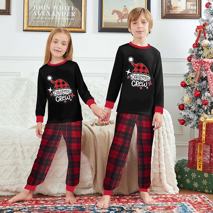 Awoscut Family Christmas Pajamas Matching Pajamas for Family, Xmas PJs Sets Holiday Sleepwear