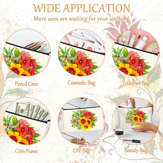 Legigo Blank Canvas Bag Zipper Pouch Makeup Bags Bulk - Image 5