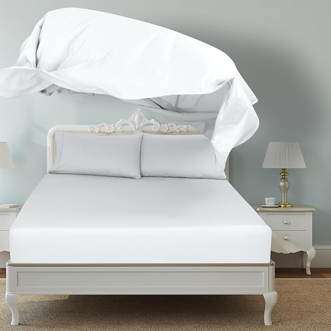 Royale Linens 6 Pack Bulk Flat Sheet Set - Image 6