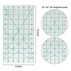 MANUFORE Quilting Ruler 6” x 12” Sewing Acrylic Ruler Anti-Slip Ruler DIY - Image 2