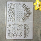 TIAMECH A4 Reusable Flowers Love Stencil - Image 4
