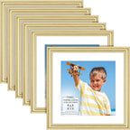 8x8 Picture Frames with 6x6 Mat, 6 Pack, Contemporary, Inspirations | These by IconaBay