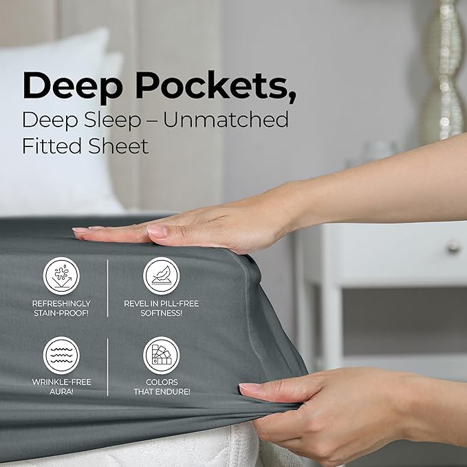 Utopia Bedding Queen Fitted Sheet - Image 4