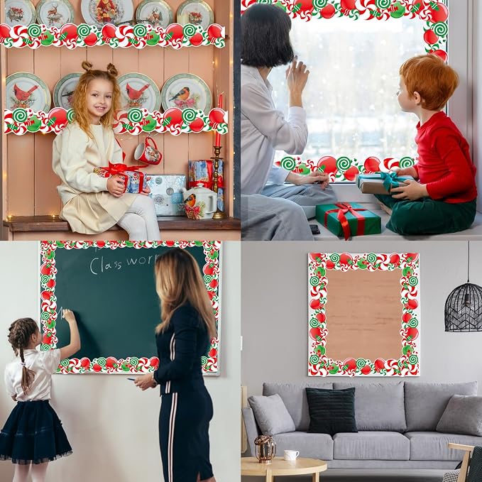 69Ft Christmas Candy Border Christmas Decoration Borders - Image 3