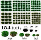 Tufts - Battlefield 154 Pcs, 3 Sizes -Terrain Model Kit - Image 3