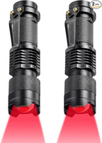 Honoson Red Light Flashlight LED Single Mode Torch 1 Mode Scalable Red Lens by Honoson