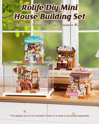 Rolife Miniature House Kit for Adults Elysees Bistro Book Nook Kit DIY Wooden - Image 7