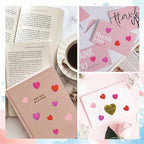 BEISHIDA 392 Pcs Glitter Foam Heart Stickers，Red Pink Purple Heart Shapes - Image 6