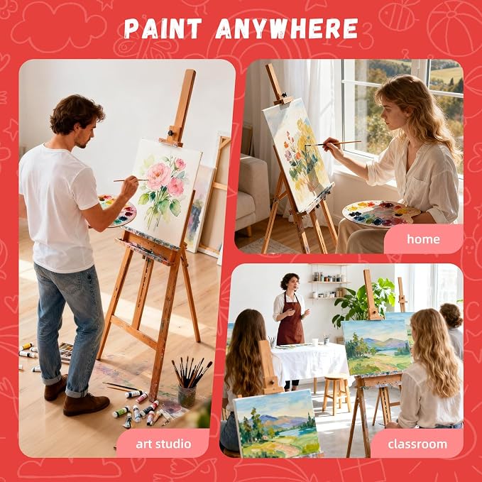 Simetufy 8x10 inch 24 Pcs Canvas Boards - Image 7