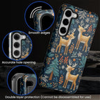 Case for Samsung Galaxy S23 Case, Cute Christmas Reindeer Design Hybrid Dual - Image 3