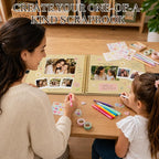 Scrapbook Album 12 Inch 50 Sheets 100 Pages, Kraft Paper Cover DIY Photo Album - Image 2