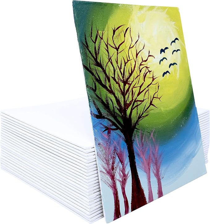 milo Canvas Flat Panel Boards for Painting, 11x14 inch, 24 Pack, Mixed Wet Media - Image 4