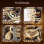 3D Wooden Puzzle for Adults, Marble Run Mechanical Model Kit - Image 7