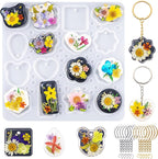 LET'S RESIN Keychain Resin Molds Silicone by LETSRESIN