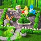 Cayway 53 PCS Fairy Garden Accessories Outdoor, Mini Model Tree Lawn House - Image 7