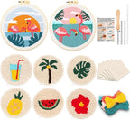 Sukhumvit 8PCS Punch Needle Coaster Kit, Beginners Adults Punch Needle Set by Sukhumvit