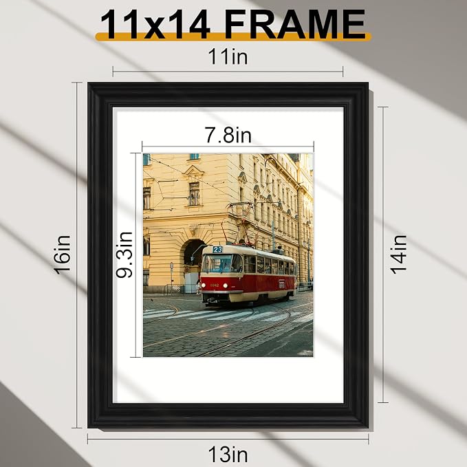 Vittanly 11x14 Picture Frames Set of 2, Ornate Vintage Photo Frame - Image 5