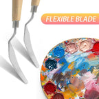 9Pcs Stainless Steel Palette Knife Set - Image 4