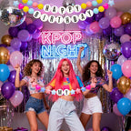 Kpop Party Banner Decor Popular Singer DIY Giant Friendship Bracelet Garland - Image 2