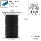 The Beadsmith Wire Elements 18-Gauge Lacquered Tarnish-Resistant Copper Wire - Image 4