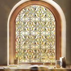 OHTMERU 3D Stained Glass Window Privacy Film, Heat Control UV Blocking Static by OHTMERU