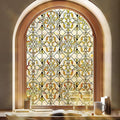 OHTMERU 3D Stained Glass Window Privacy Film, Heat Control UV Blocking Static by OHTMERU