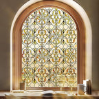 OHTMERU 3D Stained Glass Window Privacy Film, Heat Control UV Blocking Static by OHTMERU