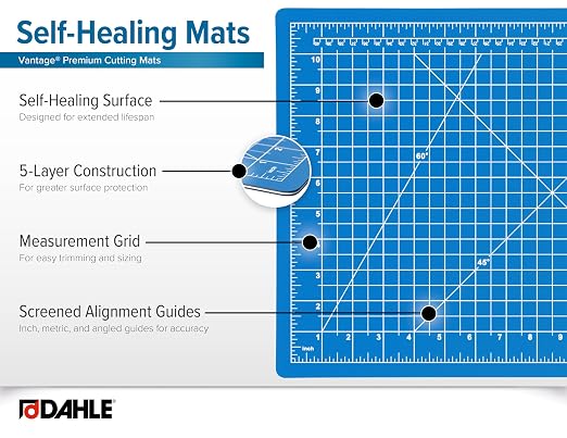 Dahle Vantage 10691 Premium Self-Healing Cutting Mat, 1/2" Grid, 5 Layers - Image 4