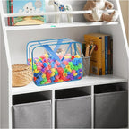 8 Packs 8 Colors Toy Storage Bags, Reusable Clear PVC Board Game Storage - Image 7