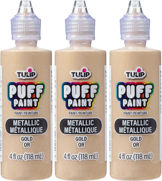 Tulip Puff Fabric Paint Metallic Finish, Permanent Craft Paint by Tulip