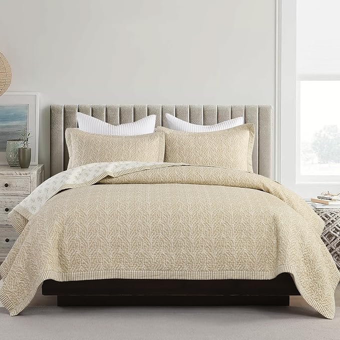SahSahCasa Quilt Set King Size, 100% Cotton Quilt Bedding Set Bedspread - Image 4
