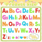 Glitter Foam Letter Stickers 335 Pcs Self-Adhesive Uppercase & Lowercase ABC - Image 2