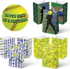 24 Softball Party Favor Bags - Image 4