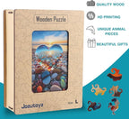 Wooden Puzzle for Adults, Wooden Jigsaw Puzzles for Adults, Unique Wood Animal - Image 3