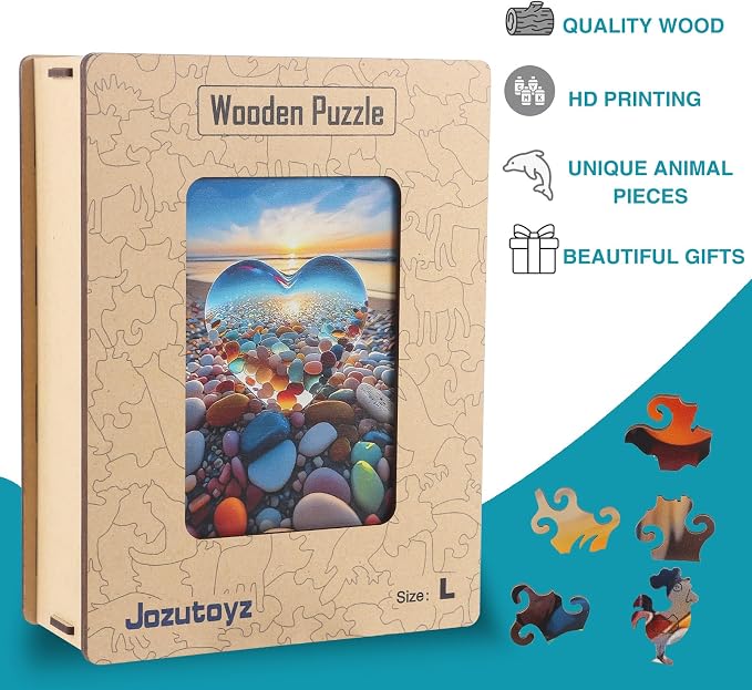 Wooden Puzzle for Adults, Wooden Jigsaw Puzzles for Adults, Unique Wood Animal - Image 3