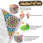 WIVICO 4 pcs Diamond Painting Bookmarks, DIY Diamond Art Kits - Image 6