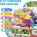 ESRICH Canvas for Painting 11x14, 60 Pack Canvas Boards for Painting Cotton - Image 3