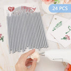 Manarty Glitter Silver Hot Glue Sticks, All Temperature Adhesive EVA Glue Sticks - Image 7