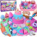 Golray Ice Cream Sensory Bin for Girls, Play Sand Art Kit by Golray