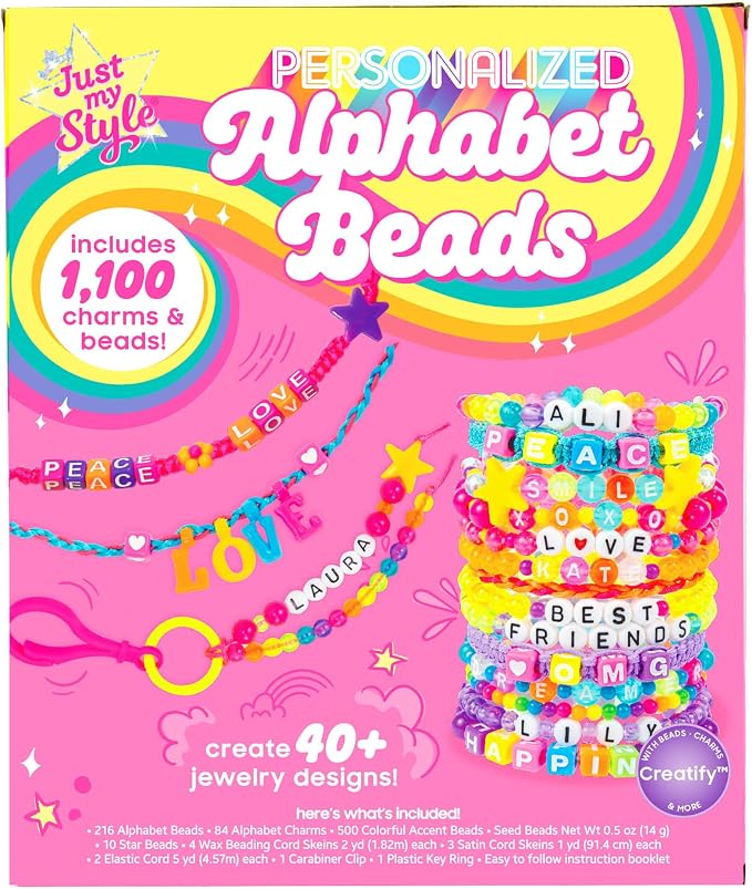 Just My Style ABC Beads by Horizon Group Usa, 1000+ Charms & Beads, Alphabet - Image 6