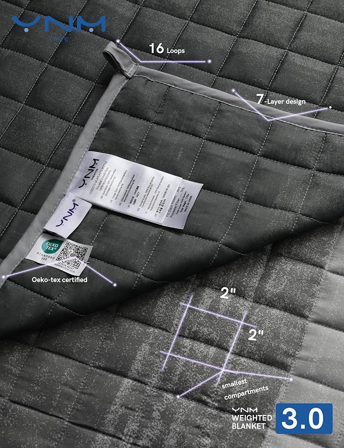 YnM Exclusive Cooling Weighted Blanket, Bed Blanket - Image 5